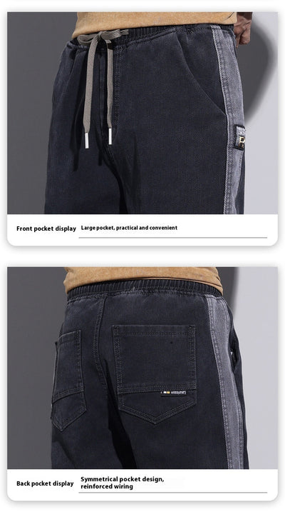 Jeans Hombre Primavera Corte Relajado Ajuste Cónico Stretch - Image 27