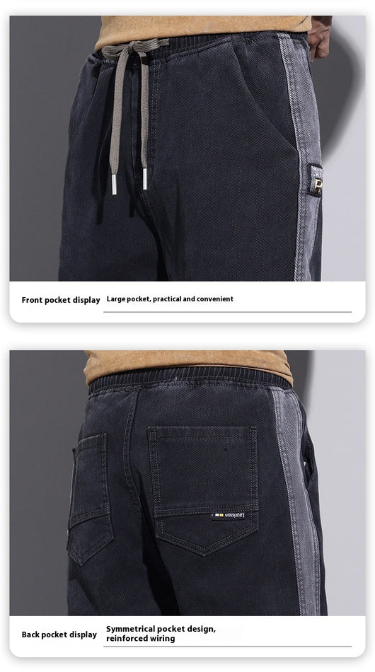Jeans Hombre Primavera Corte Relajado Ajuste Cónico Stretch - Image 27