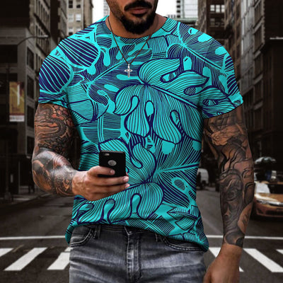 Camiseta 3D Estampado Digital Plantas Hombre y Mujer Manga Corta Deportiva - Image 19