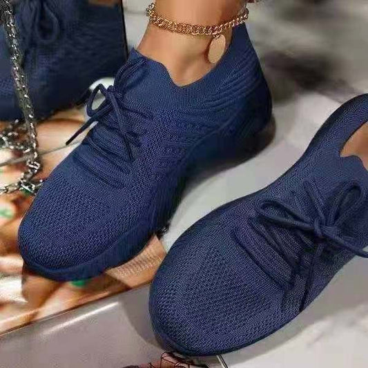 Zapatos Deportivos Tipo Dad Shoes con Cordones y Colores Sólidos