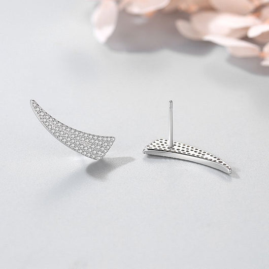 Aretes Alas de Ángel en Plata S925 con Diamantes Completos - Image 9
