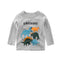 Camiseta de Manga Larga Dinosaurio para Niño en Algodón
