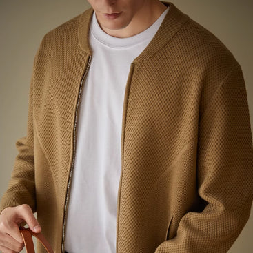 Cardigan de Lana Suelta para Hombre - Estilo Casual y Versátil