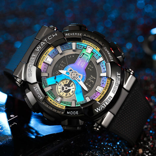 Reloj Deportivo Dual Pantalla Luminosa Resistente al Agua - Image 3