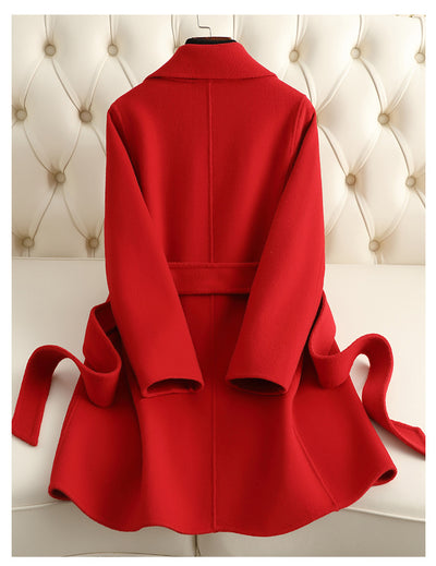 Abrigo Reversible de Cachemira Mediano para Mujer - Image 15