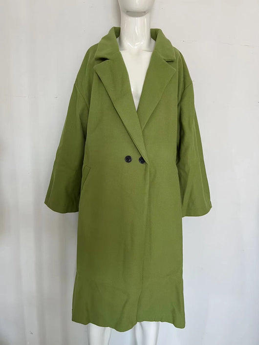 Abrigo Largo de Lana Premium para Mujer - Estilo Europeo y Americano - Image 4