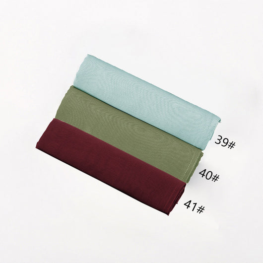 Pañuelo Modal Rayon Malayo Indonesio Colores Sólidos Transpirable - Image 48