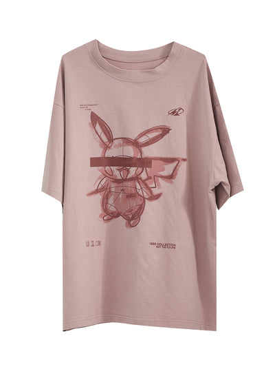 Playera de Algodón Tejida Pintada a Mano para Parejas - Image 3