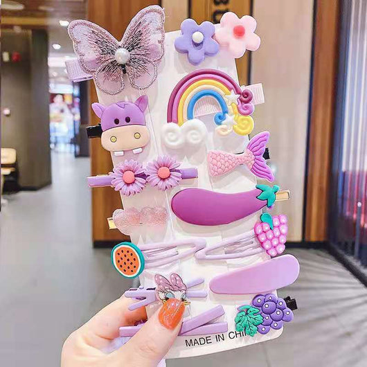 Clips Decorativos Infantiles Princesa Flores Estilo Japonés y Coreano - Image 15