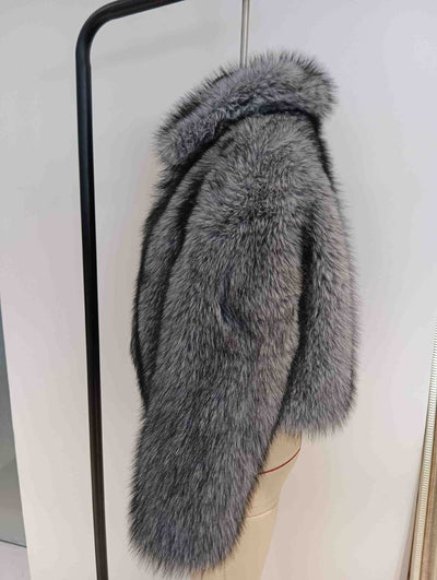 Chaqueta Cálida de Cuello Solapa con Pelaje para Mujer - Image 16