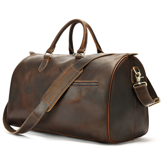Bolso Bandolera de Cuero Vintage con Gran Capacidad para Viajes - Image 8