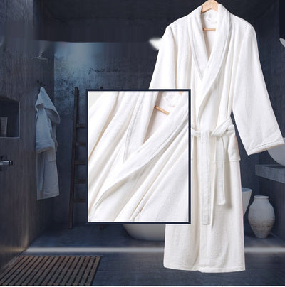 Bata de Baño Térmica de Algodón - Unisex Absorbente y Secado Rápido - Image 13