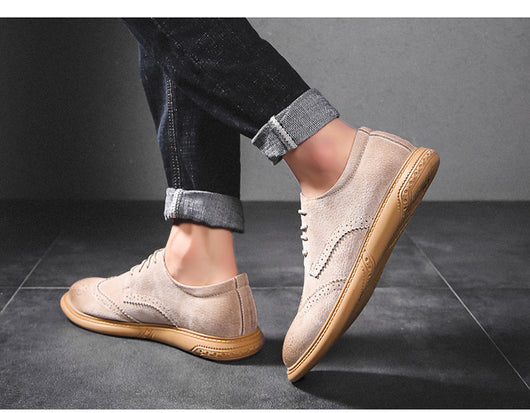 Zapatos Formales de Cuero Genuino para Hombre - Diseño Retro con Cordones - Image 12