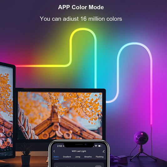 Tiras de Luces Neón LED 3M con Control de Música