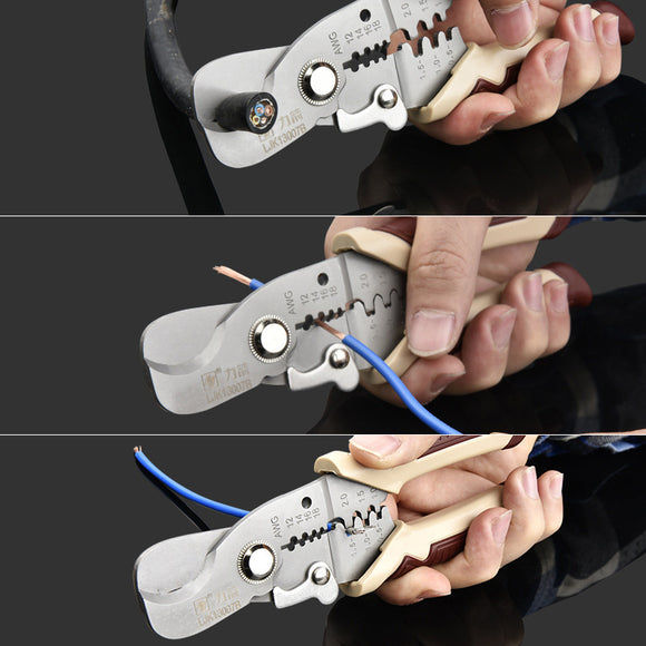 Pelacables Multifuncional Profesional con Tijeras de Corte