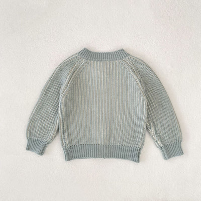 Cardigan Tejido Bicolor para Bebé con Cuello Redondo - Image 17