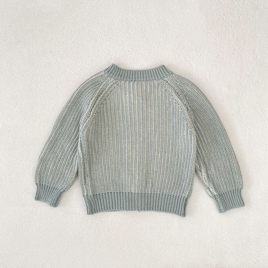 Cardigan Tejido Bicolor para Bebé con Cuello Redondo - Image 17