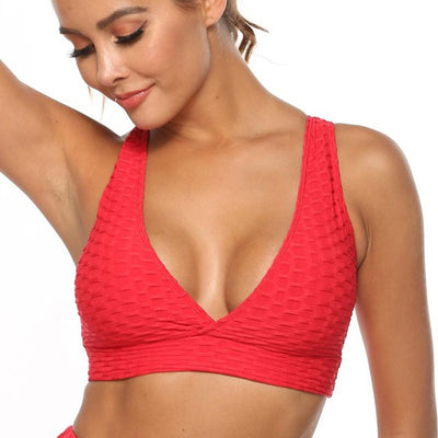 Bralette Deportivo con Cuello Halter y Costuras Elásticas - Image 16