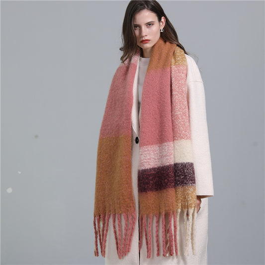 Bufanda Cuadros Faux Cashmere para Mujer