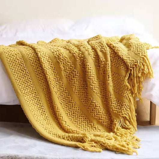Manta Tejida de Algodón para Sofá, Cama y Decoración - Image 6