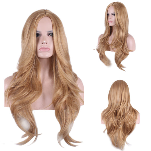 Peluca Larga Rizada de Moda para Mujer - Cabello Voluminoso y Natural - Image 11