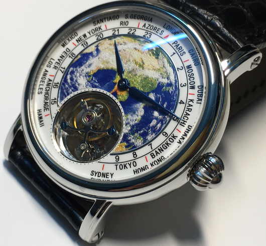 Reloj de Moda con Globo Tourbillon 3D