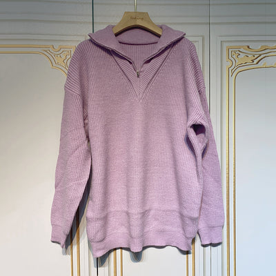 Suéter Oversized Retro Hong Kong Estilo Desenfadado para Mujer - Image 2
