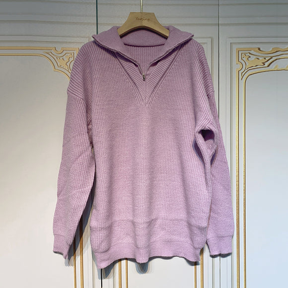 Suéter Oversized Retro Hong Kong Estilo Desenfadado para Mujer