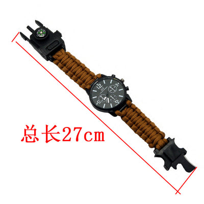 Reloj de Supervivencia Multifuncional LED Impermeable con Cordón Paracaídas - Image 5