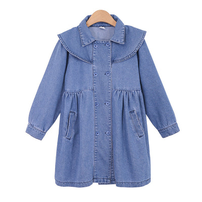 Vestido Elegante de Manga Larga Estilo Colegiatura para Niña - Image 3