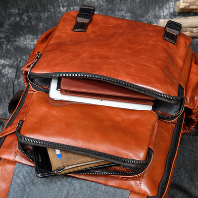 Bolsa de Cuero Genuino para Laptop con Gran Capacidad - Image 27