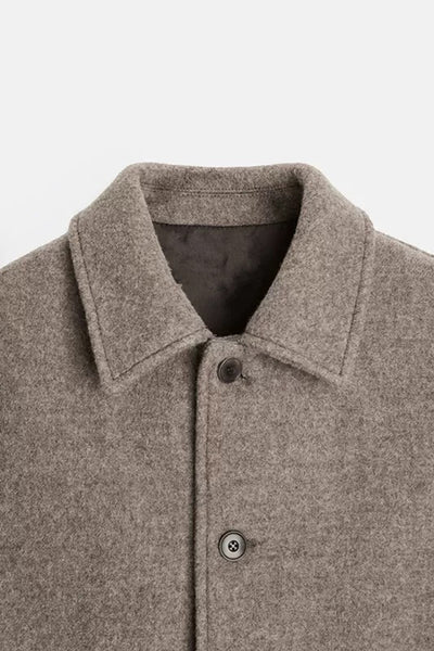 Saco Casual de Lana Tejida con Solapa para Hombre - Image 13