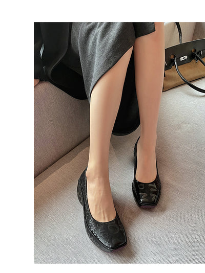 Zapatos de Plataforma Punta Cuadrada para Mujer - Diseño Versátil - Image 7