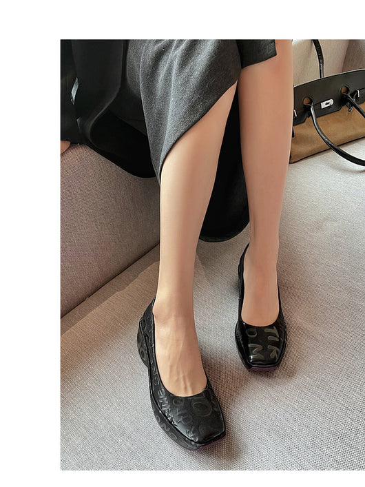 Zapatos de Plataforma Punta Cuadrada para Mujer - Diseño Versátil - Image 7