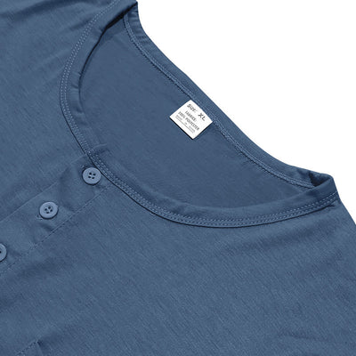 Camiseta Henley de Manga Larga para Hombre - Primavera y Otoño - Image 24