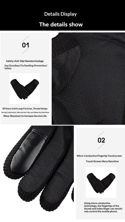 Guantes Térmicos Cortavientos para Ciclismo con Compatibilidad Táctil - Image 6