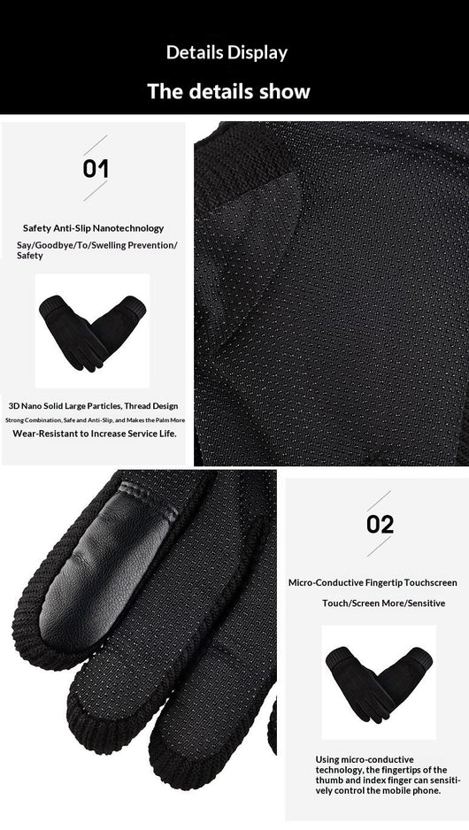 Guantes Térmicos Cortavientos para Ciclismo con Compatibilidad Táctil - Image 6