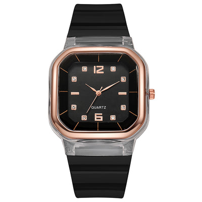 Reloj Infantil de Moda con Diamante de Silicona - Diseño Cuadrado para Niñas - Image 6