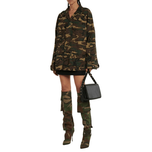 Botas Stiletto Camuflaje Personalizadas Over-the-knee Punta Aguda - Image 25