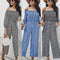 Jumpsuit Palazzo Asimétrico con Estampado