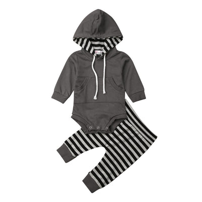 Conjunto Infantil de Algodón: Suéter Rayado y Pantalón a Juego - Image 8