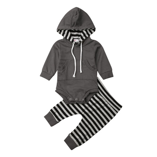 Conjunto Infantil de Algodón: Suéter Rayado y Pantalón a Juego - Image 8