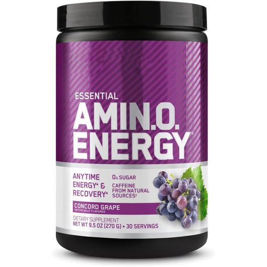 Polvo Energético de Aminoácidos con Té Verde, Café y Extracto de Semilla de Uva