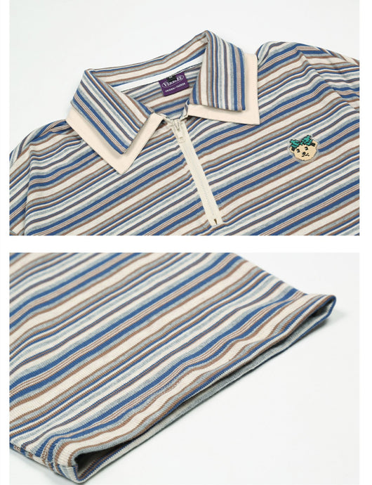 Polo Rayado con Solapa y Manga Corta - Image 10