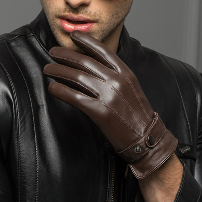 Guantes de Invierno Impermeables de Piel de Oveja con Forro Térmico - Image 7