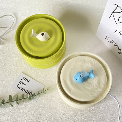 Fuente de Agua Automática para Gatos con Circulación Cerámica Milk Fufu - Image 3