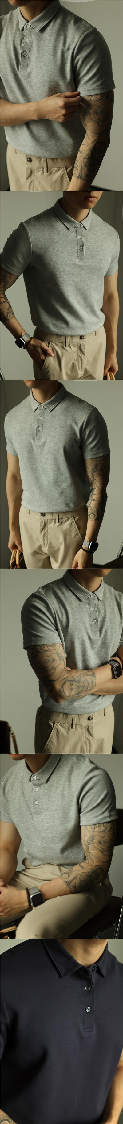 Polo Ejecutivo Primavera Verano Hombre Manga Corta - Image 18