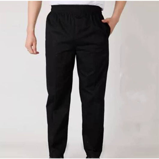 Pantalones Chef a Rayas con Cintura Elástica para Cocina y Comedor - Image 12