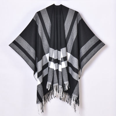 Chal con Borlas y Diseño Escocés Jacquard - Image 18