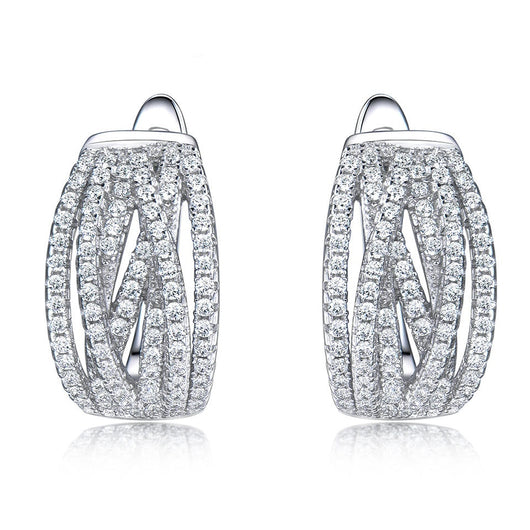 Aretes de Clip Plata S925 con Piedras Preciosas Estilo Retro - Image 8